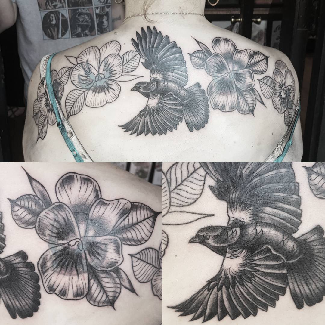 A good start to Kiley's back peice/cover up. It was nice catching up with you after 10 years or so! Looking forward to finishing this.