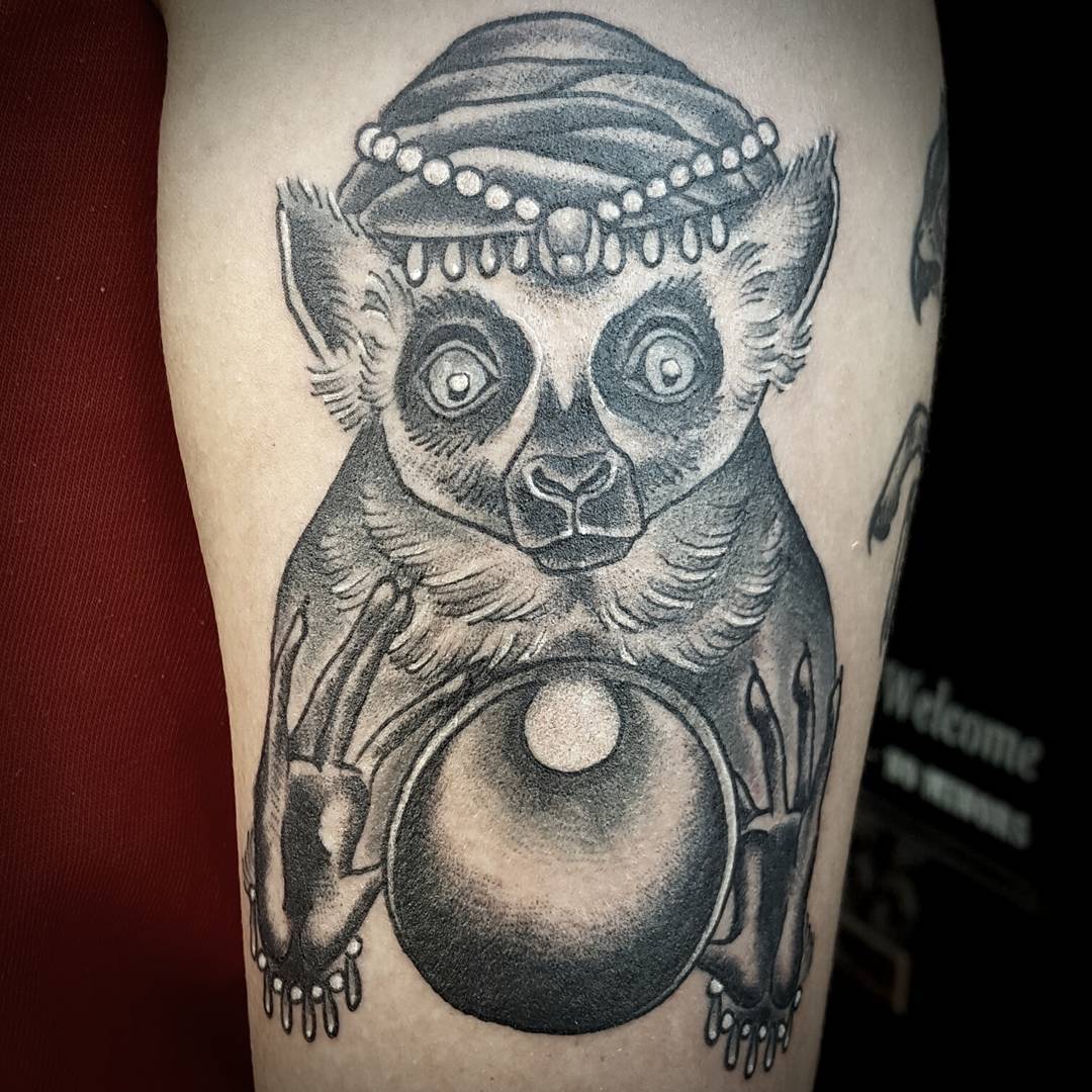 Fortune telling lemur for @reddaughter.