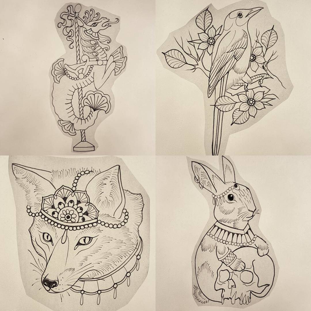 I have designs available to be tattooed. Message me on here or email me to book your appointment. Thanks for looking!