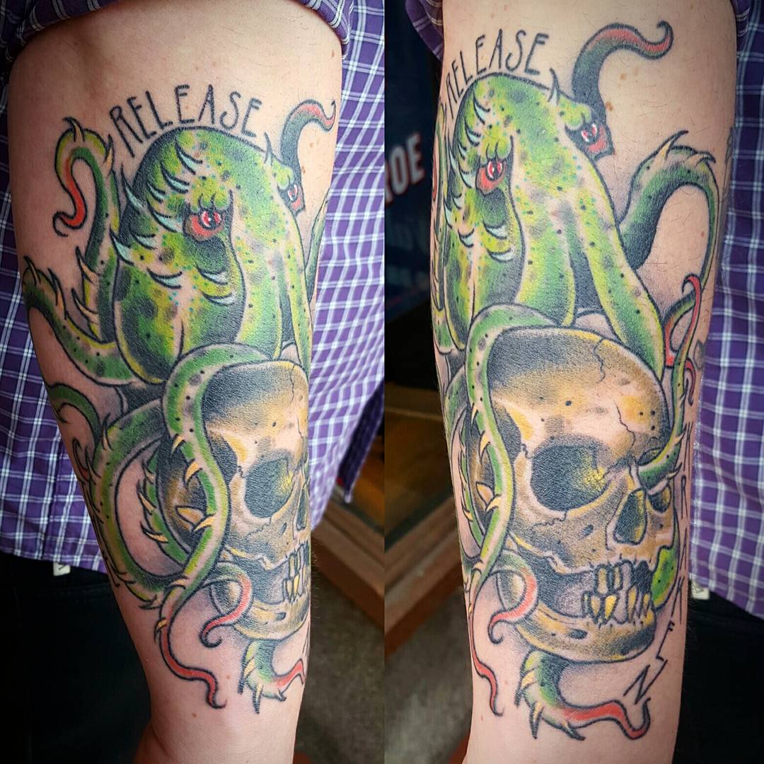 Thanks Chris! It says "Release the Kraken"
