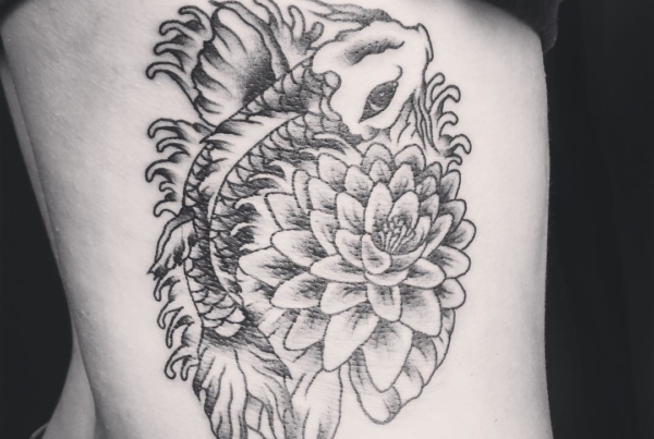 Veronica snaked this koi today✊🏼terrible picture I know. #smokemdead #steadfasttattoo
.
.
.
.
.
((¥))
#tattoos #btattooing #blackworkerssubmission #iblackwork #blackwork #blackworkers #inkstinctsubmission #blacktraditionals #BLACKTATTOOMAG #blxckink #tttism #TTTpublishing #greatattoo #blackflashwork #TattooLife #darkartists #blackworkershero #wiilsubmission #dot.work.ink #traditionaltattoo #onlythedarkest #blackandgrey #occultarcana #tattoolife #oldlines #TAOT #nowash