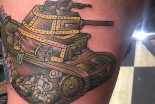 Sweet tank I tattooed on mike a bit ago🙌🏼#smokemdead #steadfasttattoo
.
.
.
.
.
((¥))
#tanktattoo #tattoos #btattooing #blackworkerssubmission #iblackwork #blackwork #blackworkers #inkstinctsubmission #blacktraditionals #BLACKTATTOOMAG #blxckink #tttism #TTTpublishing #greatattoo #blackflashwork #TattooLife #darkartists #blackworkershero #wiilsubmission #traditionaltattoo #onlythedarkest #blackandgrey #occultarcana #tattoolife #oldlines #TAOT #nowash