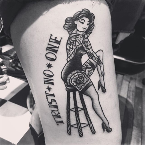 Pin up that I tattooed on Emily a couple weeks back🙌🏼#smokemdead #steadfasttattoo
.
.
.
.
.
((¥))
#pinup #tattoos #btattooing #blackworkerssubmission #iblackwork #blackwork #blackworkers #inkstinctsubmission #blacktraditionals #BLACKTATTOOMAG #blxckink #tttism #TTTpublishing #greatattoo #blackflashwork #TattooLife #darkartists #blackworkershero #wiilsubmission #traditionaltattoo #onlythedarkest #blackandgrey #occultarcana #tattoolife #oldlines #TAOT #nowash