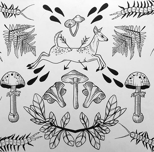 ✨✨🌿new flash🌿✨✨ #tattooapprentice #tattoodesign #flash #blackwork #linework #penandink #blackworkillustrations #inkwork #flora #fauna