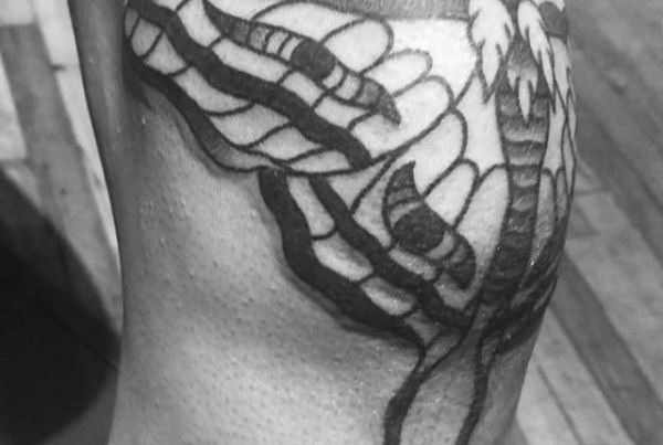 @tayllaaaa___ got her other knee done the other week✊🏼#steadfasttattoo
.
.
.
.
.
((¥))
#mothtattoo #tattoos #btattooing #blackworkerssubmission #iblackwork #blackwork #blackworkers #inkstinctsubmission #blacktraditionals #BLACKTATTOOMAG #blxckink #tttism #TTTpublishing #greatattoo #blackflashwork #TattooLife #darkartists #blackworkershero #wiilsubmission #traditionaltattoo #onlythedarkest #blackandgrey #occultarcana #tattoolife #oldlines #TAOT #nowash #FORMink