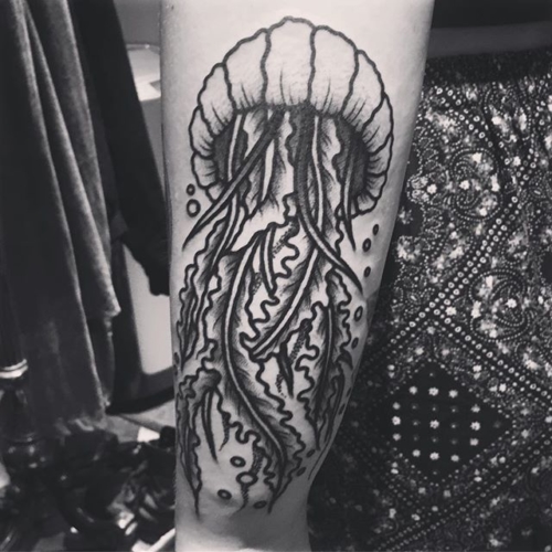 Gone jellyfishin with Hannah🙌🏼 #steadfasttattoo
.
.
.
.
.
((¥))
#jellyfishtattoo #tattoos #btattooing #blackworkerssubmission #iblackwork #blackwork #blackworkers #inkstinctsubmission #blacktraditionals #BLACKTATTOOMAG #blxckink #tttism #TTTpublishing #greatattoo #blackflashwork #TattooLife #darkartists #blackworkershero #wiilsubmission #traditionaltattoo #onlythedarkest #blackandgrey #occultarcana #tattoolife #oldlines #TAOT #nowash #FORMink