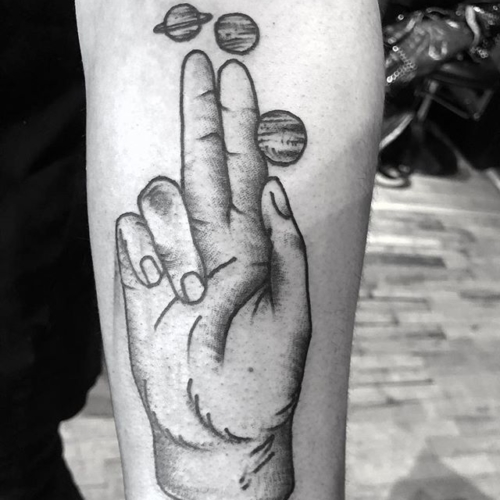 Hand of benediction with Venus, Jupiter and Saturn 🖤 ✨thanks Daniel! .
.
.
.
#tattoo #blackworktattoo #inkstinct #blackwork #blxckink #btattooing #blkttt #blackworkers #waverlyink #tttism #rochesterny #rochestertattoo #ladytattooer #tattoodo #workhorseirons #steadfast #onlythedarkest #foxtailtattoos #inkwork #linework #handofbenediction #planetstattoo