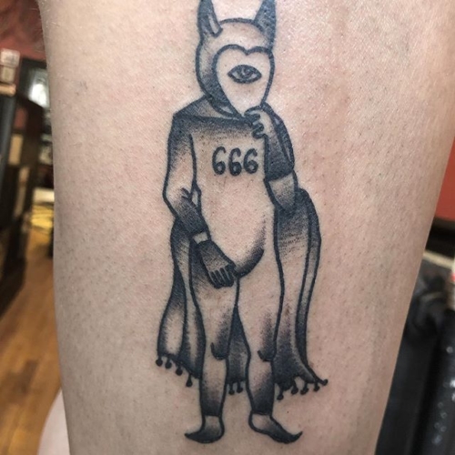 A cheeky lil devil from the get what you get 🖤 hail satan! .
.
.
.
#tattoo #blackworktattoo #inkstinct #blackwork #blxckink #blackink #btattooing #blkttt #blackworkers #waverlyink #tttism #rochesterny #flashworkers #rochestertattoo #ladytattooer #tattoodo #workhorseirons #steadfast #onlythedarkest #foxtailtattoos #inkwork #linework #whipshaded #tradworkers #boldtattoo #blackworkartists #blackclawneedles