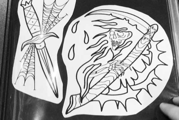 I have a bunch of designs available and ready to go. Come as a walk in or make an appointment! First come first serve.🖤 .
.
.
.
#tattoo #blackworktattoo #inkstinct #blackwork #blxckink #blackink #btattooing #blkttt #blackworkers #waverlyink #tttism #rochesterny #flashworkers #rochestertattoo #ladytattooer #tattoodo #workhorseirons #steadfast #onlythedarkest #foxtailtattoos #inkwork #linework #whipshaded #tradworkers #boldtattoo #blackworkartists #blackclawneedles