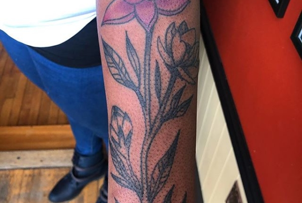 Lotus flowers for Angela! Thanks for coming in! 💐 .
.
.
.
#tattoo #blackworktattoo #inkstinct #blackwork #blxckink #blackink #btattooing #blkttt #blackworkers #waverlyink #tttism #rochesterny #flashworkers #rochestertattoo #ladytattooer #tattoodo #workhorseirons #steadfast #onlythedarkest #foxtailtattoos #inkwork #linework #whipshaded #tradworkers #boldtattoo #blackworkartists #blackclawneedles