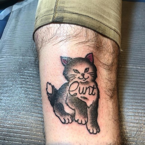 Put a little pussy on jack. 😽 .
.
.
.
#tattoo #blackworktattoo #inkstinct #blackwork #blxckink #blackink #btattooing #blkttt #blackworkers #waverlyink #tttism #rochesterny #flashworkers #rochestertattoo #ladytattooer #tattoodo #workhorseirons #steadfast #onlythedarkest #foxtailtattoos #inkwork #linework #whipshaded #tradworkers #boldtattoo #blackworkartists #blackclawneedles