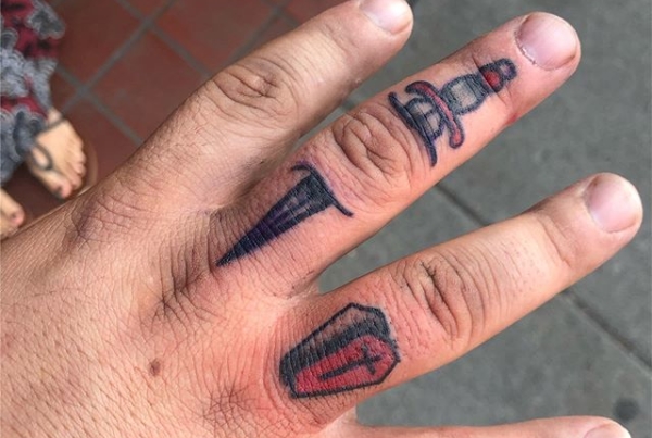 Walk in finger jammerz from today! Thanks so much! .
.
.
.
#tattoo #blackworktattoo #inkstinct #blackwork #blxckink #blackink #btattooing #blkttt #blackworkers #waverlyink #tttism #rochesterny #flashworkers #rochestertattoo #ladytattooer #tattoodo #workhorseirons #steadfast #onlythedarkest #foxtailtattoos #inkwork #linework #whipshaded #tradworkers #boldtattoo #blackworkartists #blackclawneedles