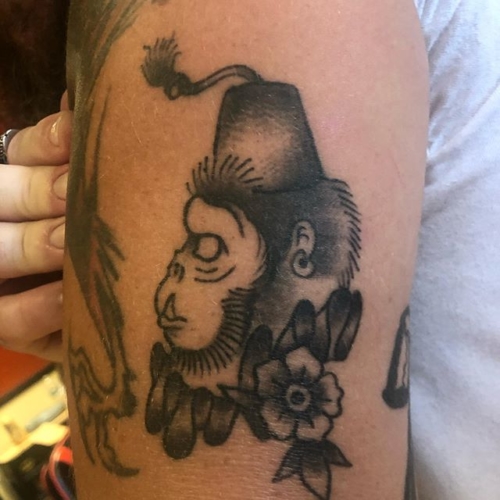 Healed spooky monkey from a couple months ago! 🙈🙉🙊 .
.
.
.
#tattoo #blackworktattoo #inkstinct #blackwork #blxckink #blackink #btattooing #blkttt #blackworkers #waverlyink #tttism #rochesterny #flashworkers #rochestertattoo #ladytattooer #tattoodo #workhorseirons #steadfast #onlythedarkest #foxtailtattoos #inkwork #linework #whipshaded #tradworkers #boldtattoo #blackworkartists #blackclawneedles