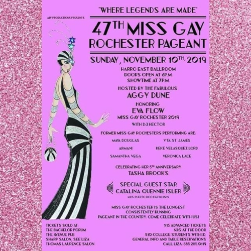 Who will I see at the 47th annual Miss Gay Rochester pagaent this Sunday?!
After party at @bachelor4m!