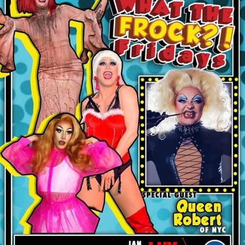 TONIGHT! What The Frock?! Is back with special guest, master of disguise @queenrobert! We also have @kikis_korner_ and for the first time in the Frock stage, @thedaphneyork!